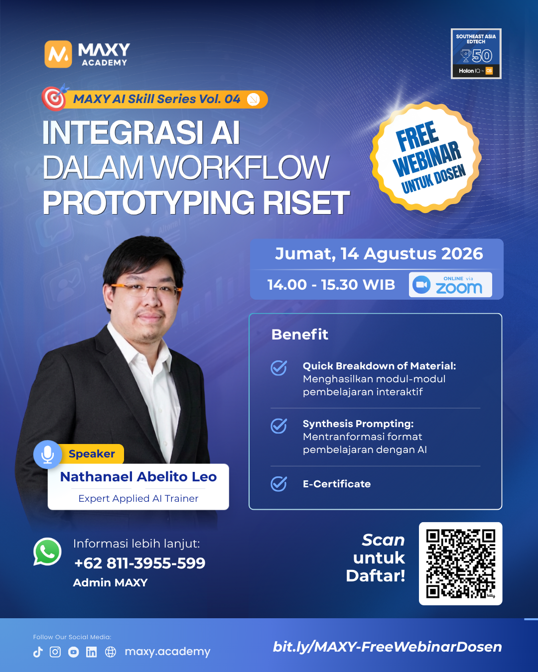 MAXY AI Skill Series Vol. 04: Integrasi AI dalam Workflow Prototyping Riset